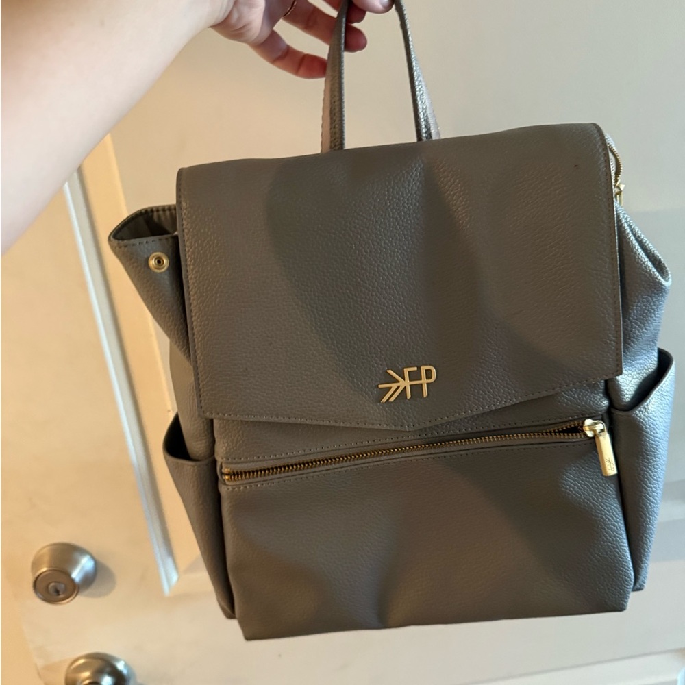 Freshly Picked Gray Vegan Leather Backpack